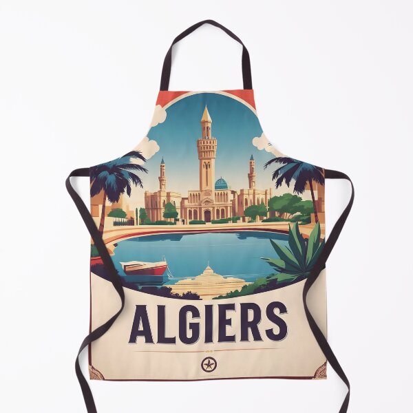 Item preview, Algeria Algiers Vintage Travel Tourism Art designed and sold by TravelersGems.