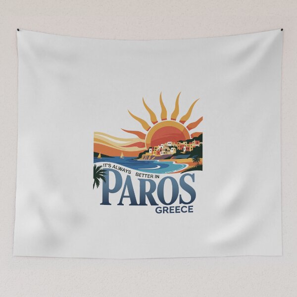 Item preview, It’s Always Better in Paros Greece – Greek Travel Graphic designed and sold by paulo silveira.