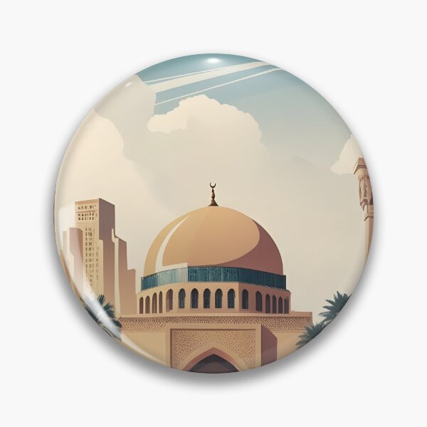 Item preview, Amman Jordan Vintage Travel Tourism Art designed and sold by TravelersGems.