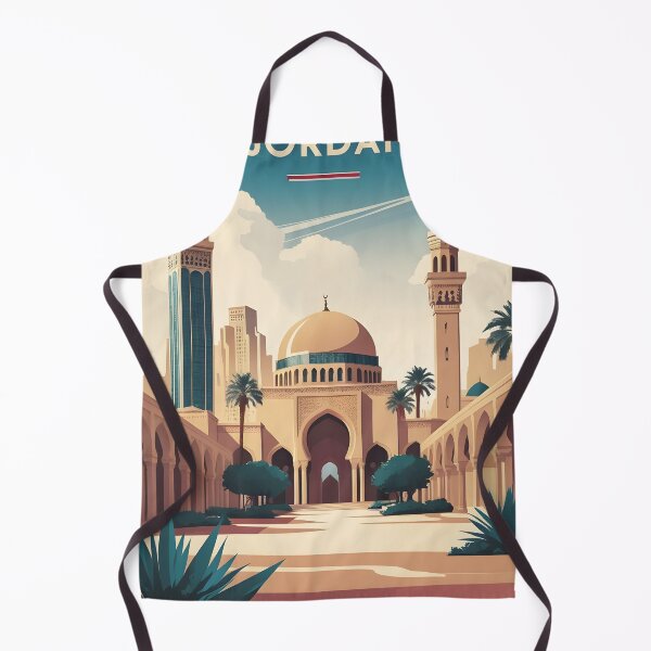 Item preview, Amman Jordan Vintage Travel Tourism Art designed and sold by TravelersGems.