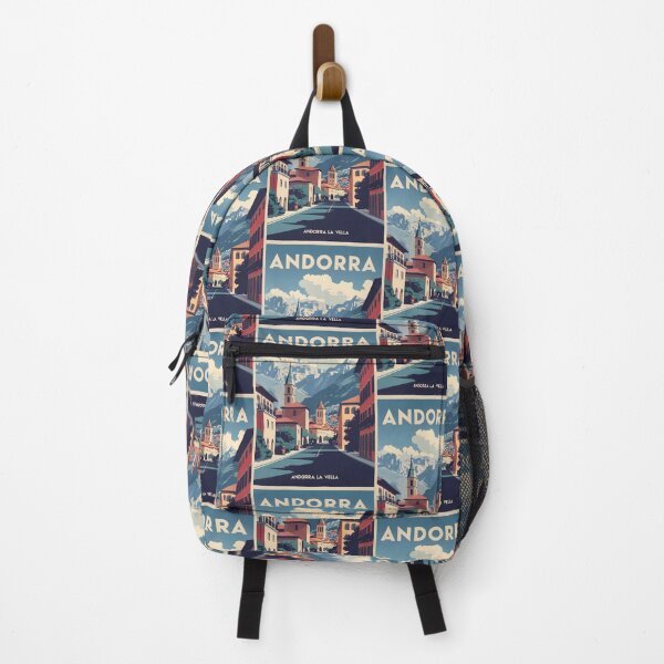 Item preview, Andorra La Vella Vintage Travel Tourism Art designed and sold by TravelersGems.