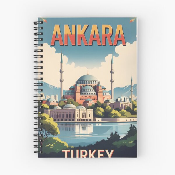 Item preview, Ankara Turkey Vintage Travel Tourism Art designed and sold by TravelersGems.
