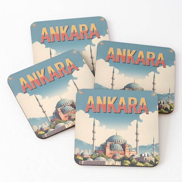 Item preview, Ankara Turkey Vintage Travel Tourism Art designed and sold by TravelersGems.
