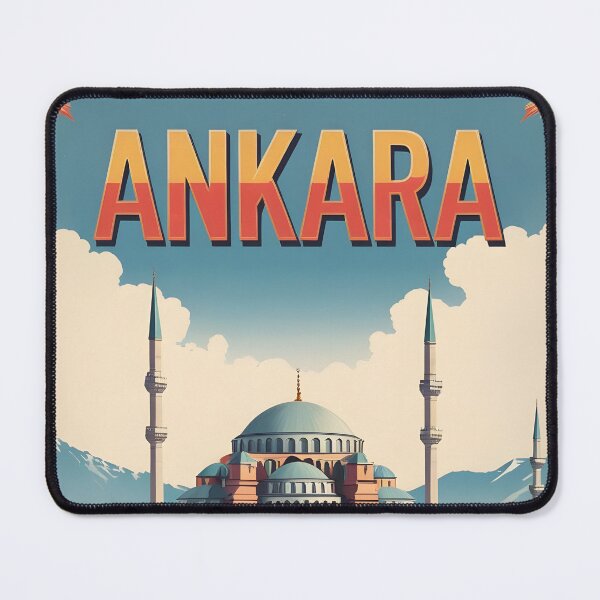 Item preview, Ankara Turkey Vintage Travel Tourism Art designed and sold by TravelersGems.