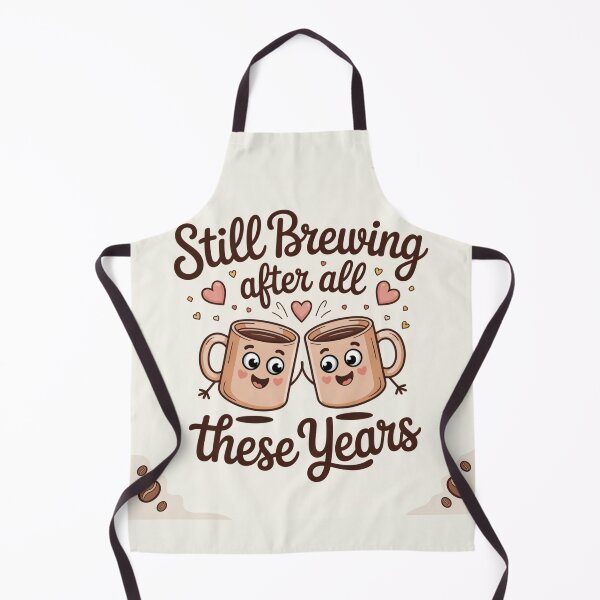 Item preview, Still Brewing After All These Years – Cute Coffee Mug Couple Anniversary designed and sold by Midnight Veil Designs.