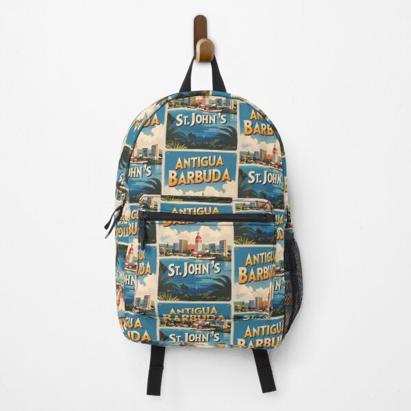 Item preview, Antigua Barbuda St Johns Vintage Travel Tourism Art designed and sold by TravelersGems.