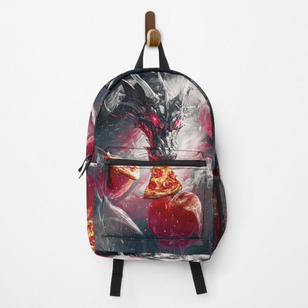 Item preview, Infernal Pizza Dragon – Dark Fantasy Surreal Beast Art designed and sold by Grafititee.