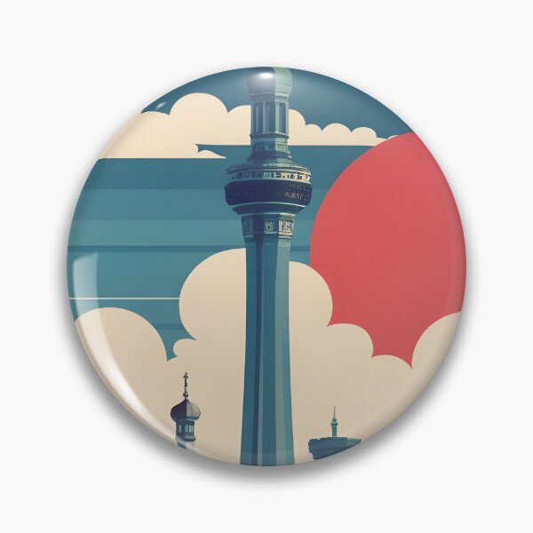 Item preview, Astana Kazakhstan Vintage Travel Tourism Art designed and sold by TravelersGems.