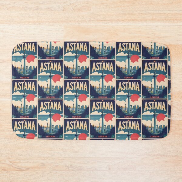 Item preview, Astana Kazakhstan Vintage Travel Tourism Art designed and sold by TravelersGems.