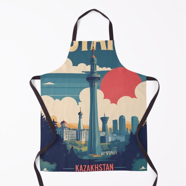 Item preview, Astana Kazakhstan Vintage Travel Tourism Art designed and sold by TravelersGems.