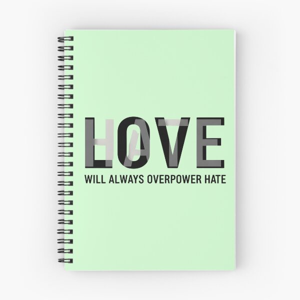Item preview, Love Overpowers Hate - Inspirational Typography designed and sold by WowDezign.