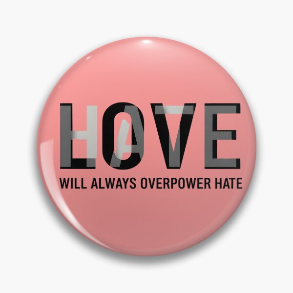 Item preview, Love Overpowers Hate - Inspirational Typography designed and sold by WowDezign.