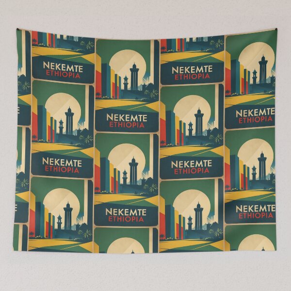 Item preview, Nekemte Ethiopia Africa Retro Vintage Travel Souvenir designed and sold by TravelersGems.