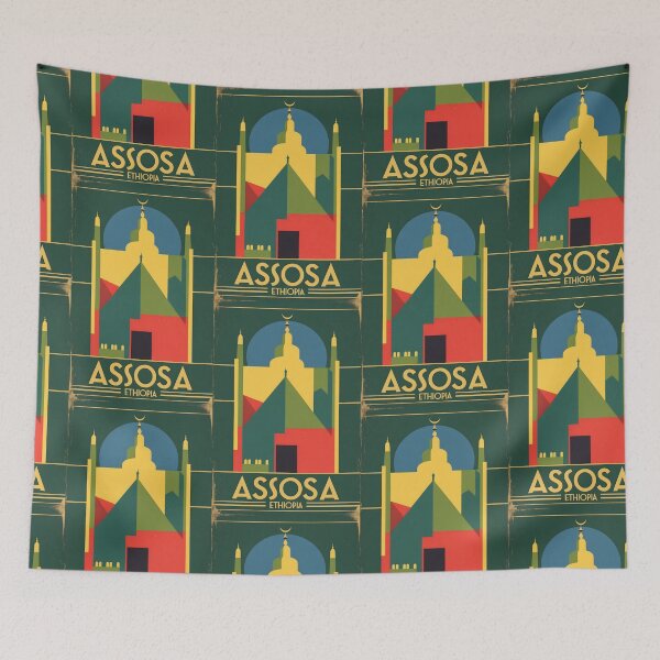 Item preview, Assosa Ethiopia Africa Retro Vintage Travel Souvenir designed and sold by TravelersGems.
