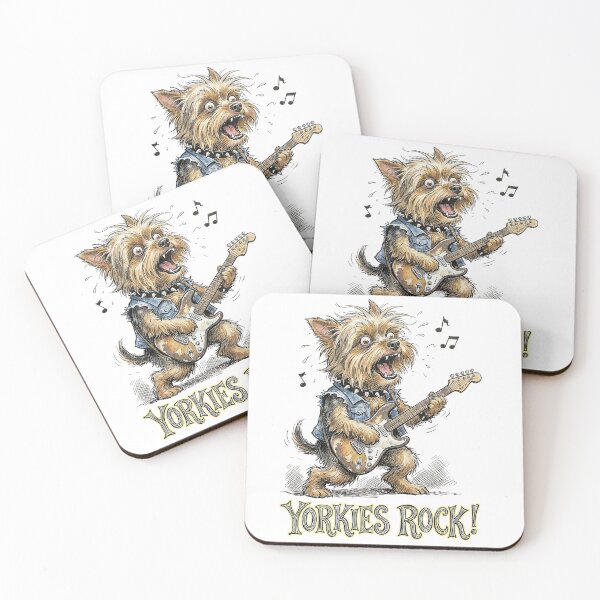 Item preview, Yorkies Rock! designed and sold by graficsfx.