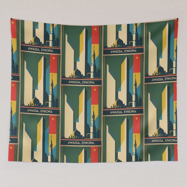 Item preview, Awassa Ethiopia Africa Retro Vintage Travel Souvenir designed and sold by TravelersGems.