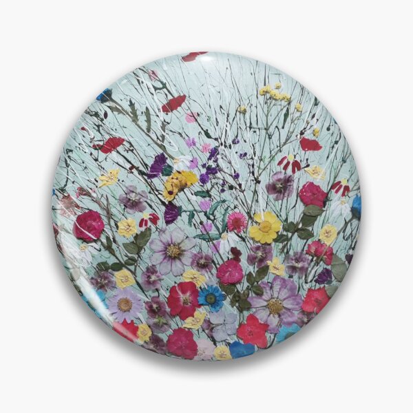 Item preview, Enchanted Eden abstract contemporary meadow flowers designed and sold by ElisaTruemanArt.
