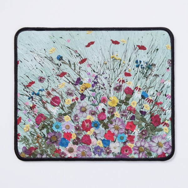 Item preview, Enchanted Eden abstract contemporary meadow flowers designed and sold by ElisaTruemanArt.