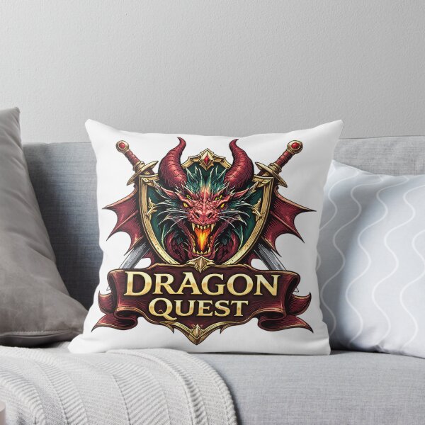 Item preview, Epic Red Dragon Quest Fantasy Shield and Swords Emblem designed and sold by shemodas.
