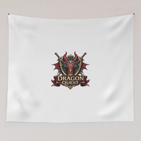 Item preview, Epic Red Dragon Quest Fantasy Shield and Swords Emblem designed and sold by shemodas.