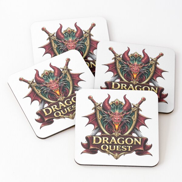 Item preview, Epic Red Dragon Quest Fantasy Shield and Swords Emblem designed and sold by shemodas.