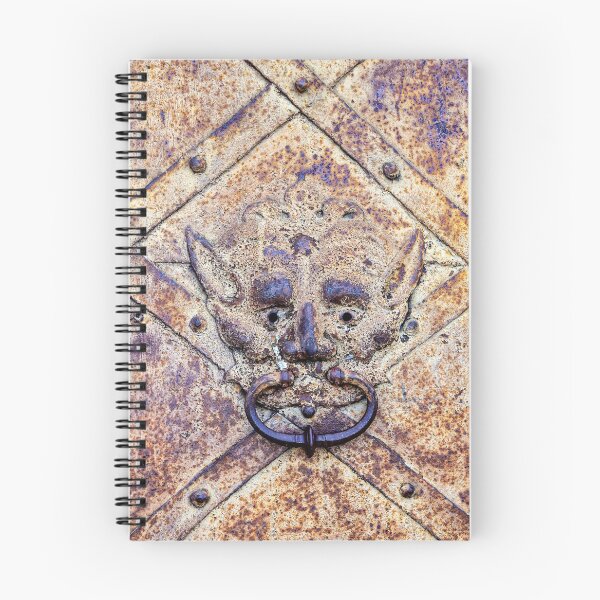 Item preview, Antique Gargoyle Door Knocker on Rusted Medieval Metal designed and sold by LRPhotoart.
