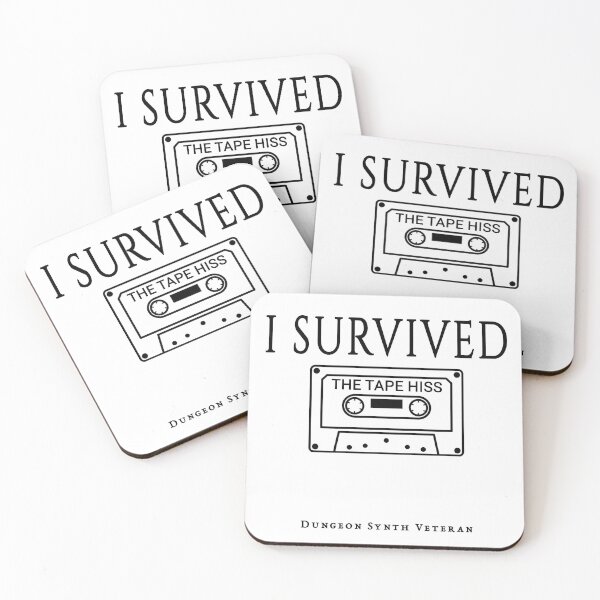 Item preview, I Survived The Tape Hiss designed and sold by Dungeon-Shop.