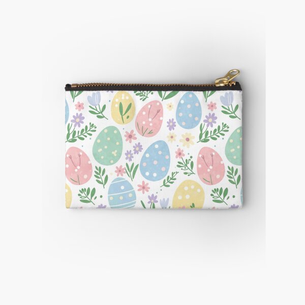 Item preview, Cute Easter Eggs and Spring Flowers Seamless Pattern designed and sold by JMDesignHub.