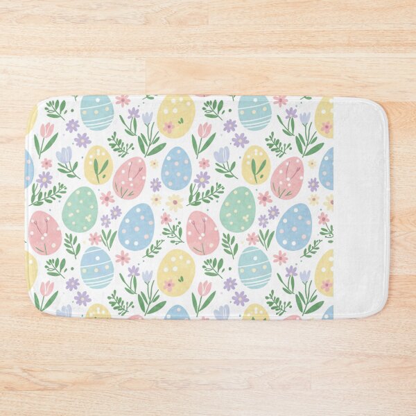 Item preview, Cute Easter Eggs and Spring Flowers Seamless Pattern designed and sold by JMDesignHub.