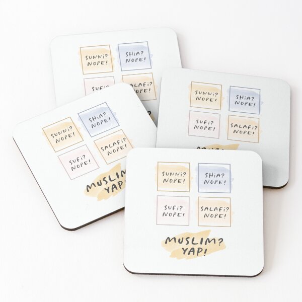Item preview, Unity of Muslim: Sunni Shia Sufi Salafi Modern Watercolor Quote designed and sold by Miniature Store.