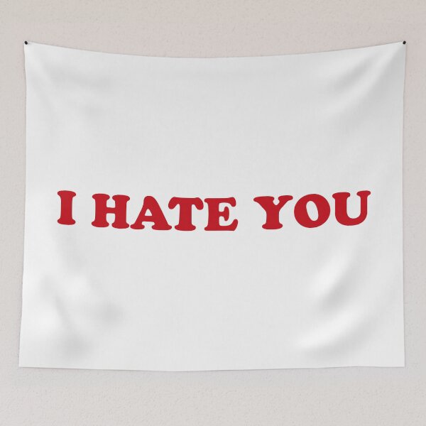 Item preview, I Hate You - Bold Minimalist Statement Design designed and sold by CurlyDude.