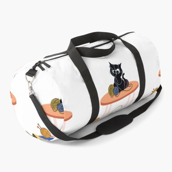 Item preview, An adventurous black cat who had so much fun playing with yarn and got stuck in the excitement designed and sold by LavenderChill04.