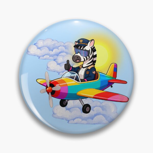 Item preview, Flying High Zebra Pilot designed and sold by ZebraDazzleDesigns.