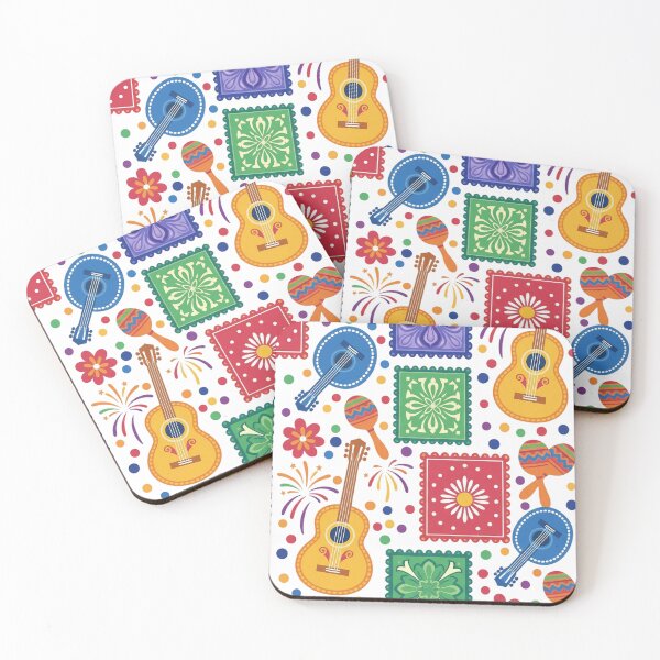 Item preview, Vibrant Mexican Fiesta Music Instruments Celebration Pattern designed and sold by JMDesignHub.