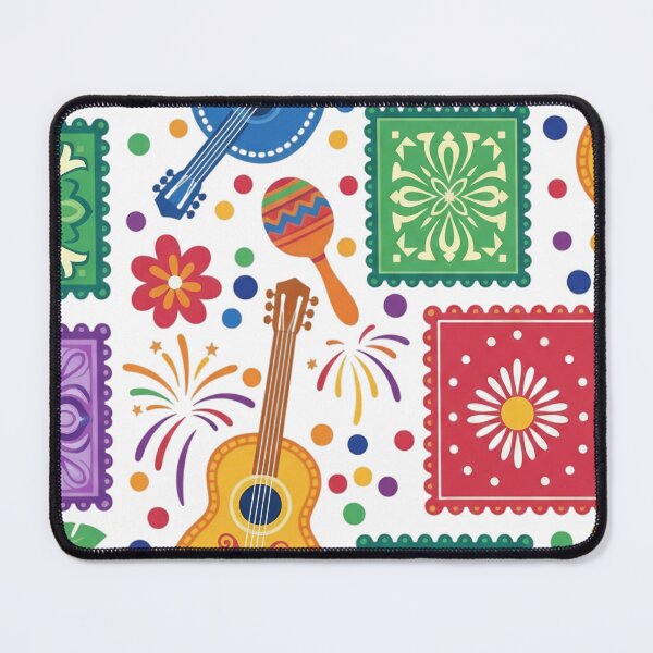 Item preview, Vibrant Mexican Fiesta Music Instruments Celebration Pattern designed and sold by JMDesignHub.