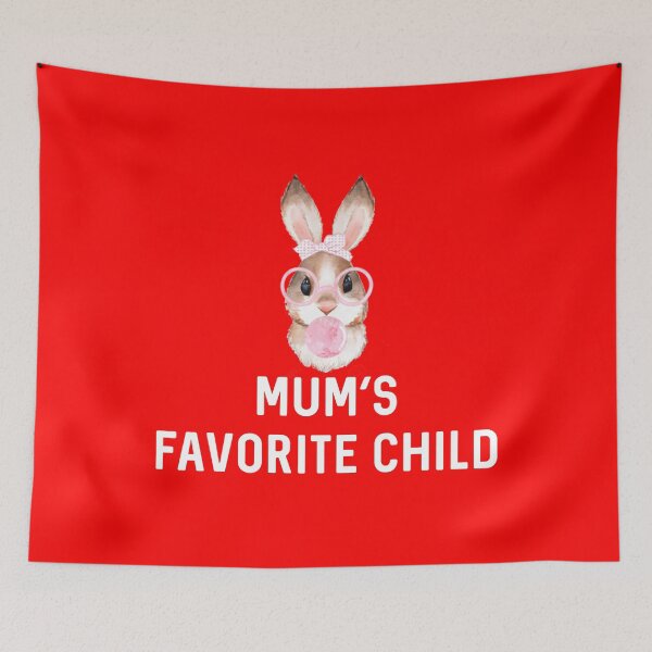Item preview, Mum's Favorite Child Rabbit Mother's Day UK Sassy Easter Bunny Gift Rabbits Lover Birthday designed and sold by DogLover332.