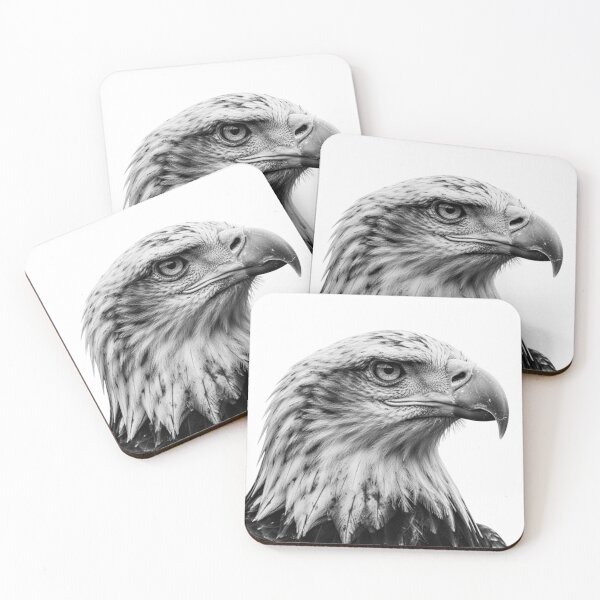 Item preview, CSK27 – Silent Focus | Eagle | The Stillness Collection | Monochrome Wildlife Art designed and sold by CSK27.