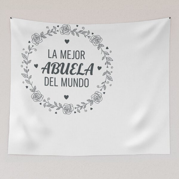 Item preview, La Mejor Abuela del Mundo Floral Wreath designed and sold by JMDesignHub.