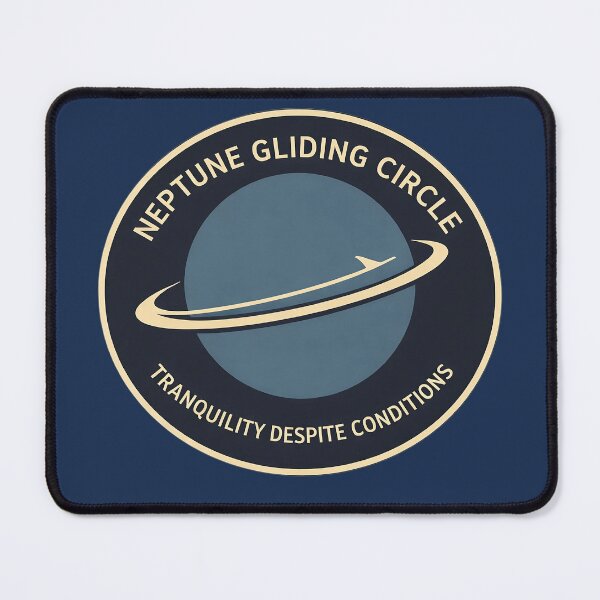 Item preview, Neptune Gliding Circle - Tranquility Despite Conditions - Minimalist Space Design - Space Tourism Shirt- designed and sold by Halejo68.