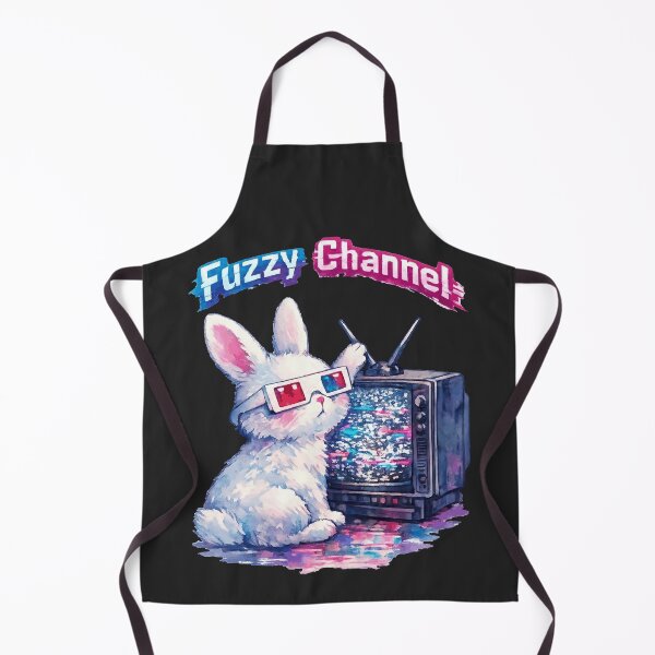 Item preview, Fuzzy Channel - Glitch TV Bunny designed and sold by DigitalGlade.