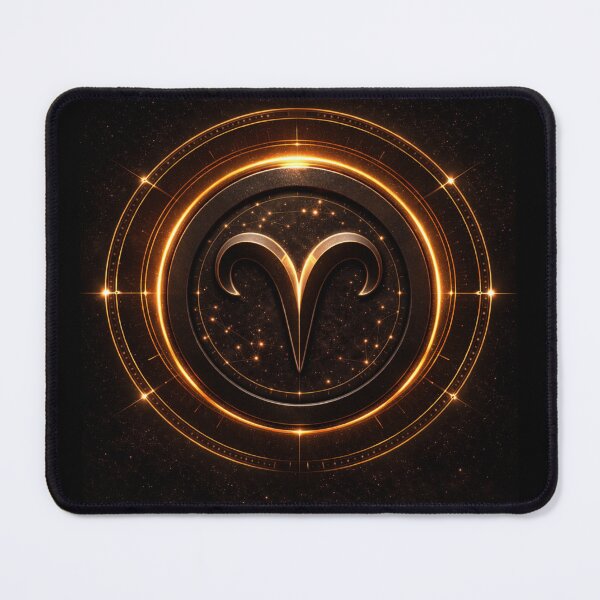 Item preview, Aries Radiant Ram Zodiac Symbol Emblem designed and sold by QuantumOasis.