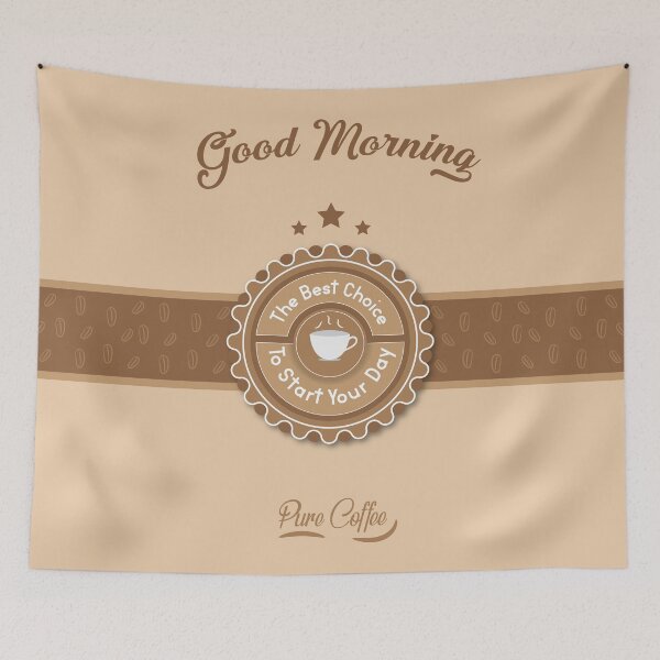Item preview, Beautiful Morning Coffee Design, The Best Choice To Start Your Day Coffee Design designed and sold by saadkh.