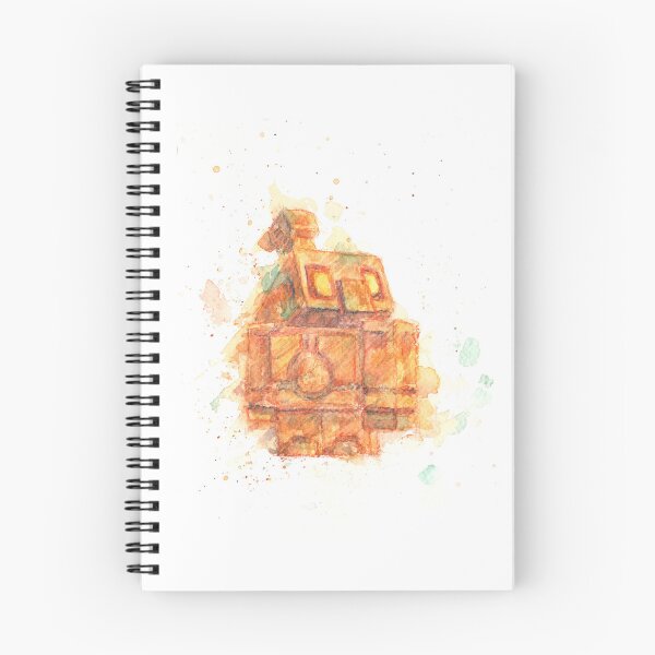 Item preview, copper golem watercolor designed and sold by Kaledo.