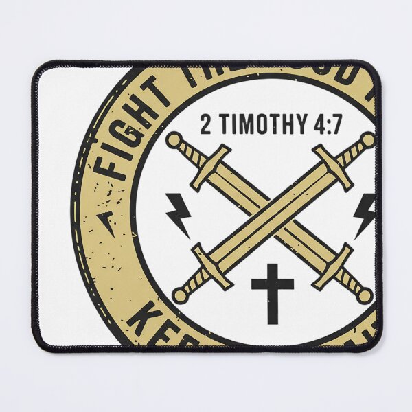 Item preview, Fight The Good Fight Keep The Faith 2 Timothy 4:7 Christian designed and sold by JMDesignHub.