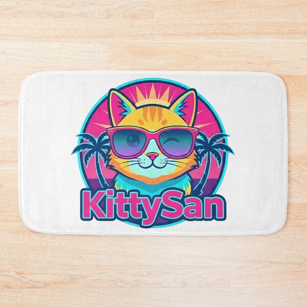 Item preview, KittySan – Zen Master Cat Beach Logo designed and sold by GlobalBoom.
