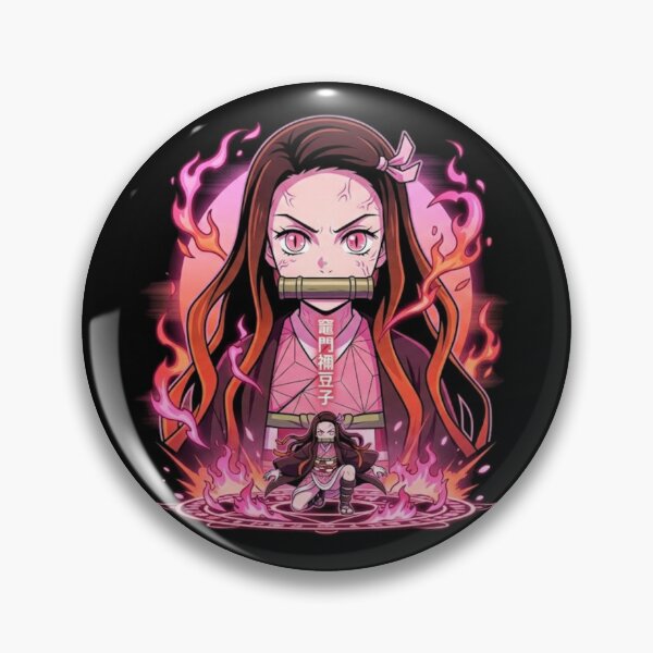 Item preview, Nezuko Kamado Demon Form Glowing Anime Art designed and sold by Innova_Creations.