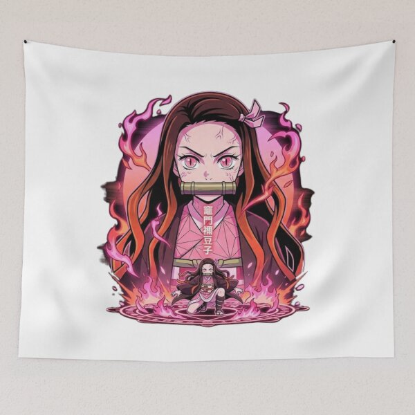Item preview, Nezuko Kamado Demon Form Glowing Anime Art designed and sold by Innova_Creations.