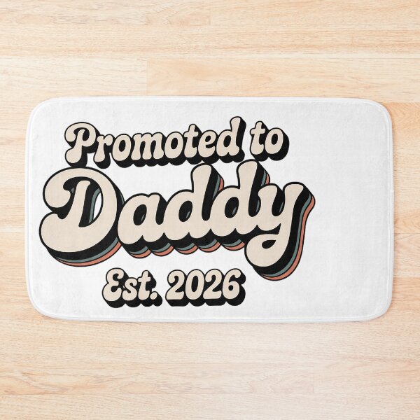 Item preview, Promoted to Daddy Est 2026 Retro New Father Announcement designed and sold by JMDesignHub.