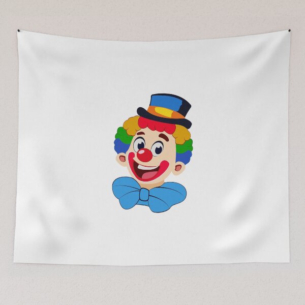 Item preview, Colorful Circus Clown Face designed and sold by DesignbyAnnaM.
