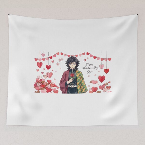 Item preview, Giyu Tomioka Valentine Rose Anime Fan Art designed and sold by Innova_Creations.
